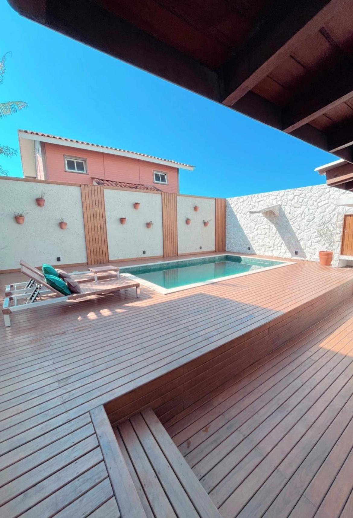Casa Com Piscina Em Frente A Praia Do Santinho Florianopolis Bagian luar foto